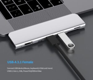 Apple Pro/Air 2018/19 USB 3.1 Typ-C-Hub - Image 6