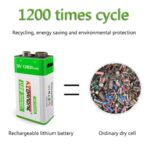 9V 12800mAh Li-Ionen-Akku Wiederaufladbar - Image 4
