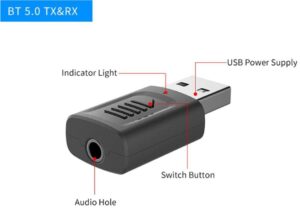 USB Bluetooth 5.0 Sender Empfänger 3in1 - Image 7