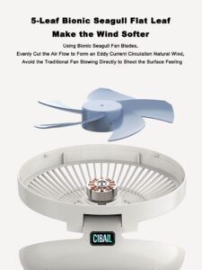 Tragbarer, an der Wand montierter Desktop-Typ-C-Ladetisch mit Ventilator - Image 3