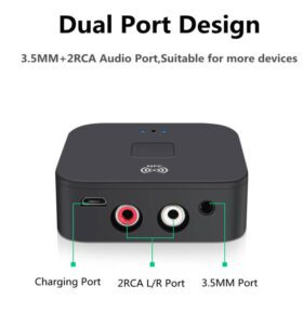 Bluetooth 5.1NFC-Empfänger Auto NFC Stereo AUX 3,5 mm Klinke RCA - Image 9