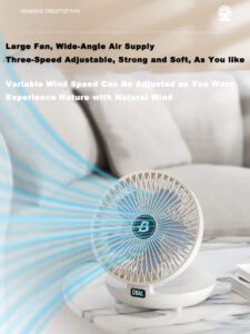 Tragbarer, an der Wand montierter Desktop-Typ-C-Ladetisch mit Ventilator - Image 5