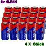 4LR44 4 x 6v alkalische Primärbatterie