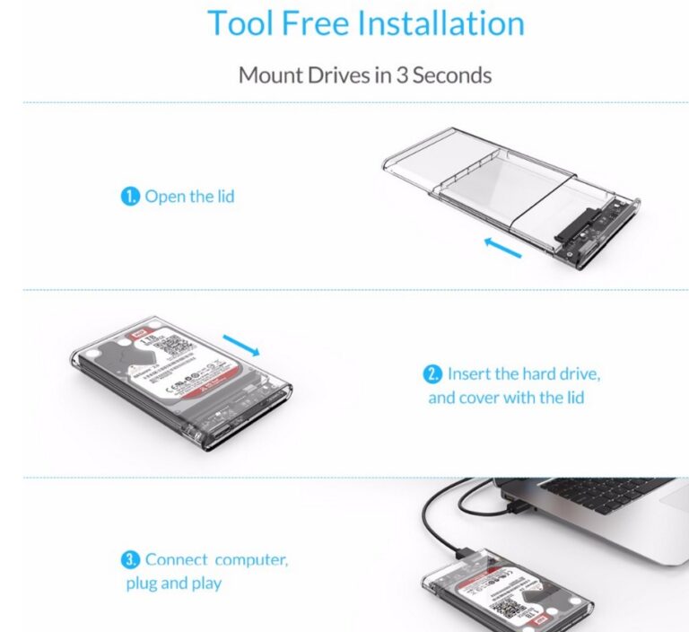 Computer - HDD Gehäuse USB3.0 zu Sata 3.0 UASP