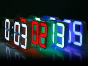 Uhr Digital 3D Glowing Night Mode Helligkeit einstellbar - Image 2