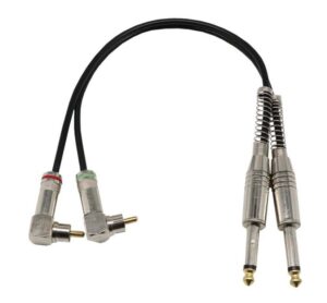 Dual 6,35 mm auf Dual-Cinch-Audiokabel