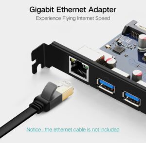 PCI-E PCI E-Karte USB 3.0 HUB Ethernet - Image 4