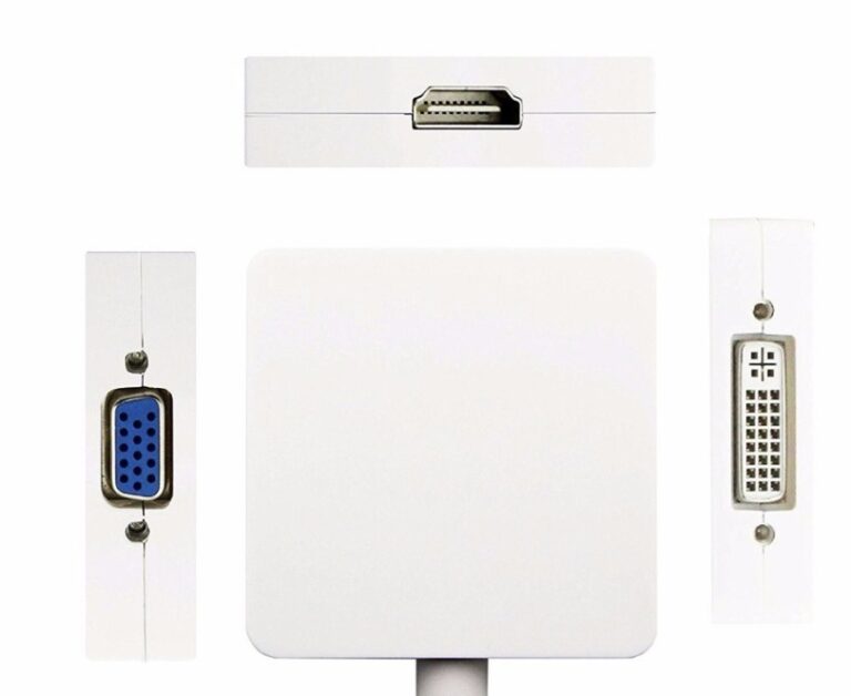 Apple Accessories - 3 in 1 Mini-DP zu HDMI / DVI / VGA-Anzei