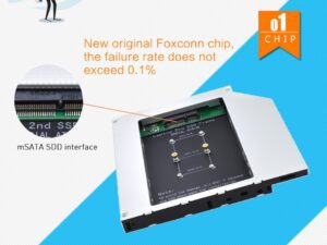 Optibay 2ND HDD Caddy 12,7 mm SATA 3 Fes - Image 5