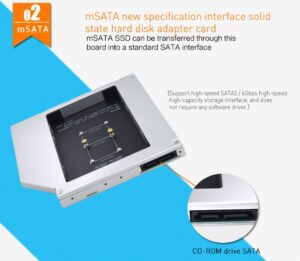 Optibay 2ND HDD Caddy 12,7 mm SATA 3 Fes - Image 6