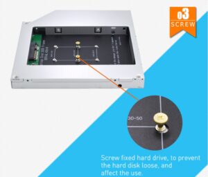 Optibay 2ND HDD Caddy 12,7 mm SATA 3 Fes - Image 7