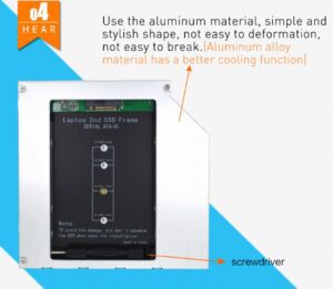 m.2 M2 NGFF SSD 2nd HDD Caddy 12.7mm SAT - Image 8
