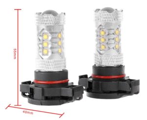 H16 Licht 80W Cree Chips Scheinwerfer - Image 2