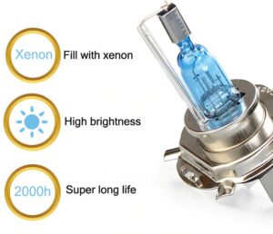H4 55w Halogenlampe 5500k weiß - Image 3