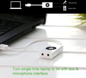 USB Sound Externe Karte 5.1 Audio Mic - Image 2