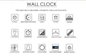 3D Digital geführte Wand-Taktgeber-Uhr - Image 3