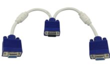 15 Pin 1 Stecker auf 2 Female VGA SVGA