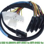 Kabel - SAS 36pin SFF-8087 bis 4 x SFF-8482