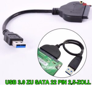 USB 3.0 Zu SATA 22 Pin 2,5 Zoll Festplat