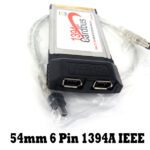 PCMCIA 54 mm 6-polige 1394A IEEE 1394