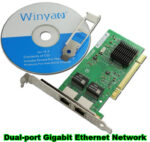 Autoteile - Dual Port Gigabit Ethernet Netzwerkkarte