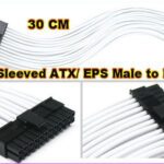 Accessories - 24 Pin Sleeved ATX / EPS M bis F Kabel 3