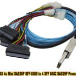 Mini SAS 4x Mini SAS26P SFF-8088 zu 4 SF