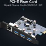 PCI-E PCI E-Karte USB 3.0 HUB Ethernet