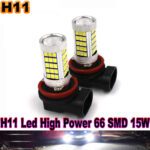 H11 High Power 66 LED 15W XPE Xenon weiß