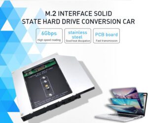 m.2 M2 NGFF SSD 2nd HDD Caddy 12.7mm SAT