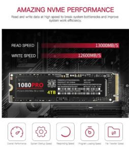 1080PRO 4 TB SSD M.2 2280 PCIe 4.0 NGFF Lese-Solid-State-Festplatte - Image 4