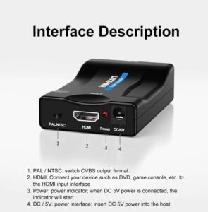 SCART zu HDMI Audio Video Converter 1080 - Image 3