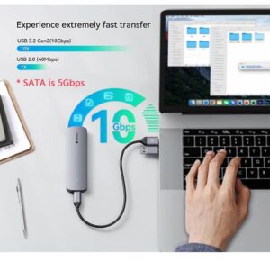 NVMe SSD-Gehäuse M 2 SATA Externes Gehäuse - Image 7