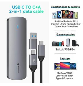 NVMe SSD-Gehäuse M 2 SATA Externes Gehäuse