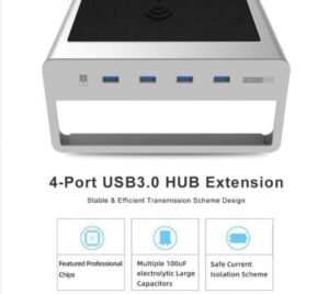 Monitor Stand USB3.0 Wireless Charging - Image 3