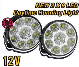 Super Bright Weiß 9 LED Tagfahrten