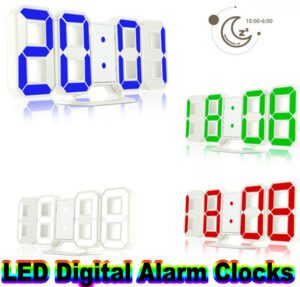 Uhr Digital 3D Glowing Night Mode Helligkeit einstellbar