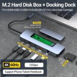 USB-C-Hub 8-in-1-M.2-SSD-Gehäuseunterstützung