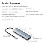 USB-C-Hub 8-in-1-M.2-SSD-Gehäuseunterstützung - Image 2