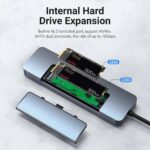 USB-C-Hub 8-in-1-M.2-SSD-Gehäuseunterstützung - Image 3