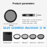 DJI OSMO Action 3 4 ND CPL-Objektiv
