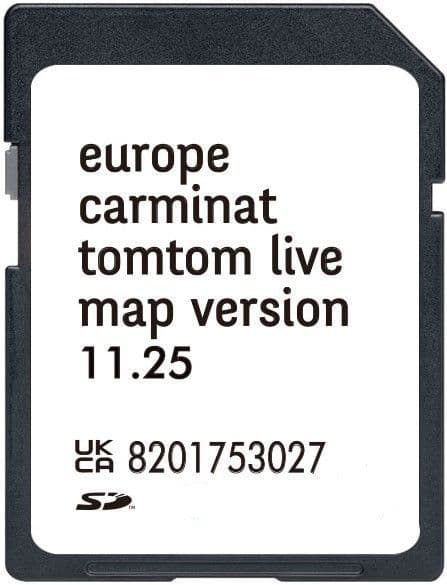 RENAULT TOMTOM 2025 CARMINAT LIVE NAVIGATION SD-KARTE