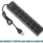 USB - USB 2.0 Adapter 7 Anschlüsse LED