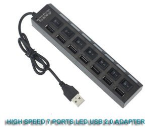 USB 2.0 Adapter 7 Anschlüsse LED