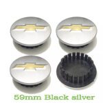 Chevrolet 59mm silber Radnabenkappen