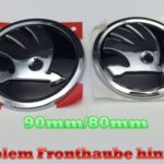 Skoda 80mm / 90mm schwarz Emblem