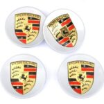 PORSCHE 4 X 76 MM Mat silver Radkappe