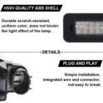 Alfa No Error Weiße LED-Kennzeichenleuchten - Image 3