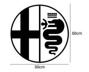 Alfa Romeo Seitentür Aufkleber - Image 2