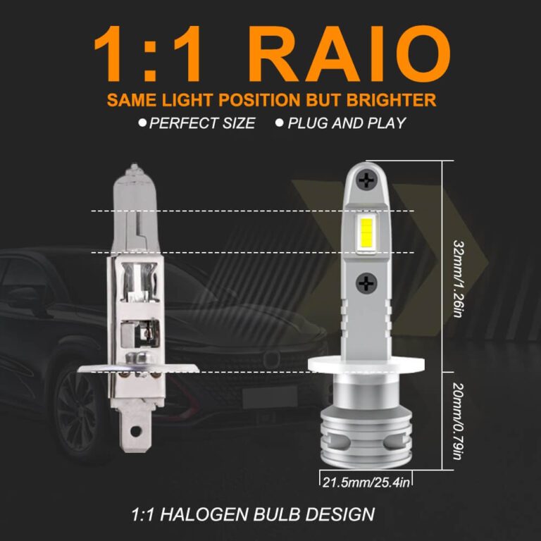 Autoteile - H1 LED-Scheinwerfer Superhelle 6500K